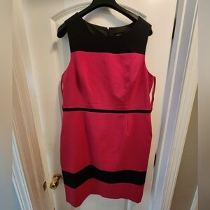 Evan Picone Pink and Black Dress SIZE 14